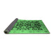 Sideview of Oriental Emerald Green Traditional Rug, urb626emgrn
