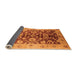 Sideview of Oriental Orange Traditional Rug, urb626org