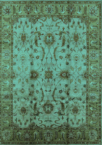 Oriental Turquoise Traditional Rug, urb627turq