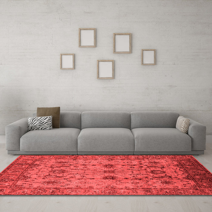 Traditional Red Washable Rugs
