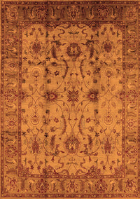 Oriental Orange Traditional Rug, urb627org