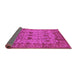 Sideview of Oriental Pink Traditional Rug, urb627pnk