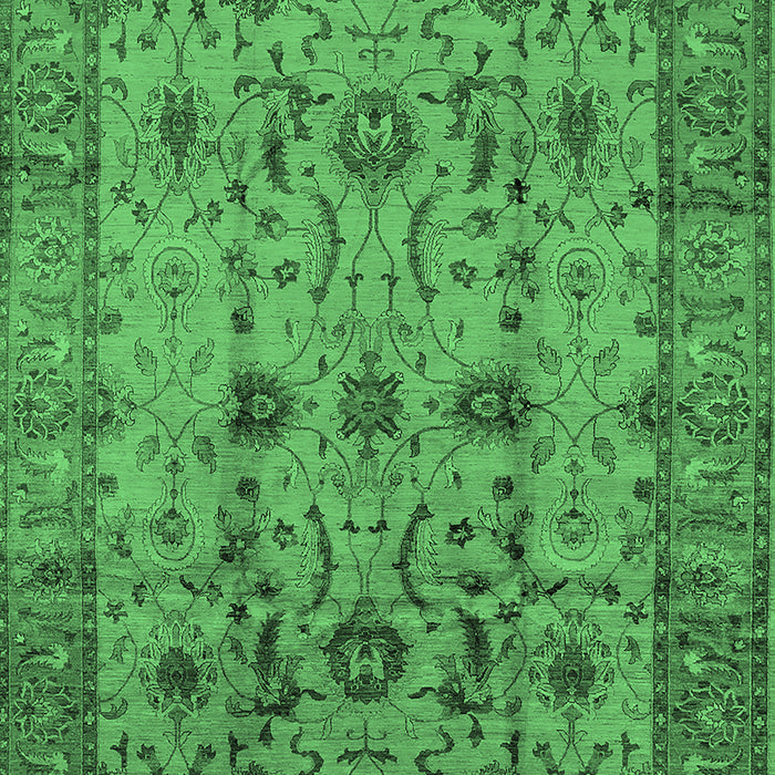 Oriental Emerald Green Traditional Rug, urb627emgrn