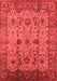 Oriental Red Traditional Area Rugs