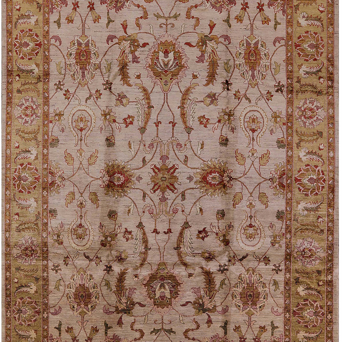 Mid-Century Modern Light Copper Gold Oriental Rug, urb627