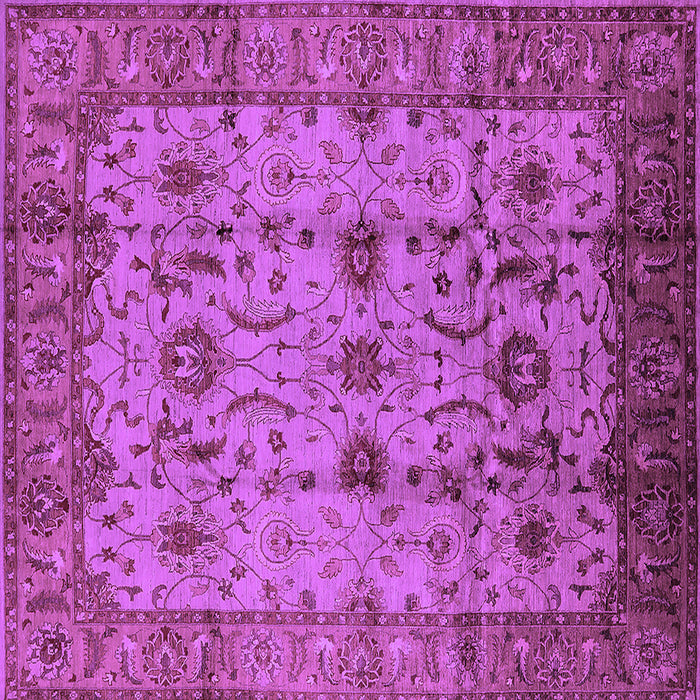 Square Oriental Purple Traditional Rug, urb627pur