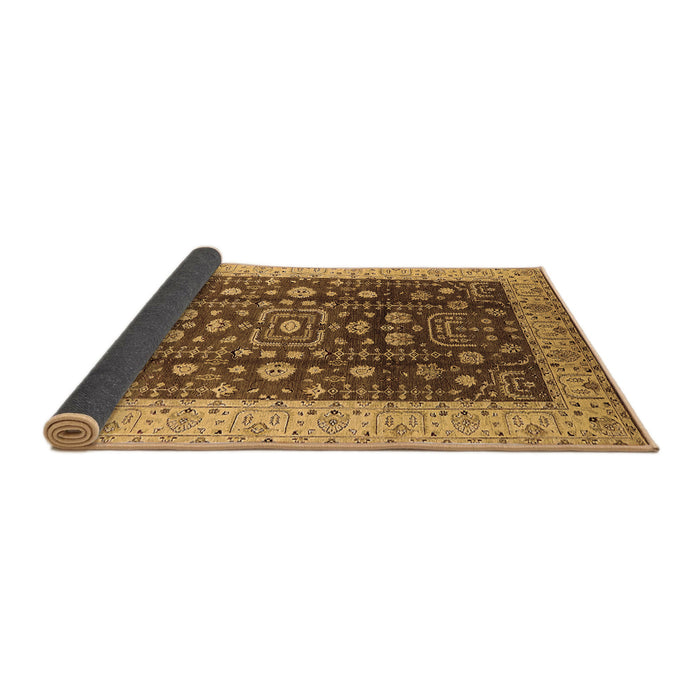 Sideview of Oriental Brown Traditional Rug, urb628brn