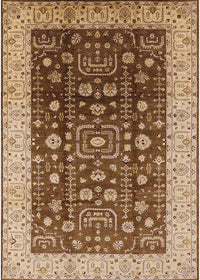 Machine Washable Industrial Modern Sandy Brown Rug, wshurb628