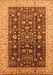 Oriental Orange Traditional Rug, urb628org