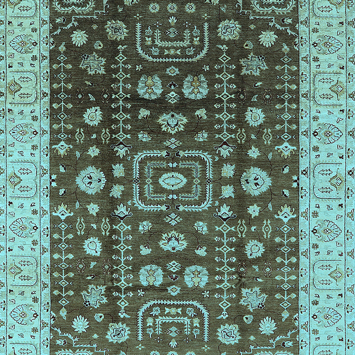 Oriental Light Blue Traditional Rug, urb628lblu