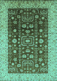 Oriental Turquoise Traditional Rug, urb628turq