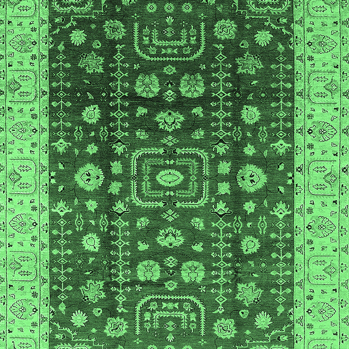 Oriental Emerald Green Traditional Rug, urb628emgrn
