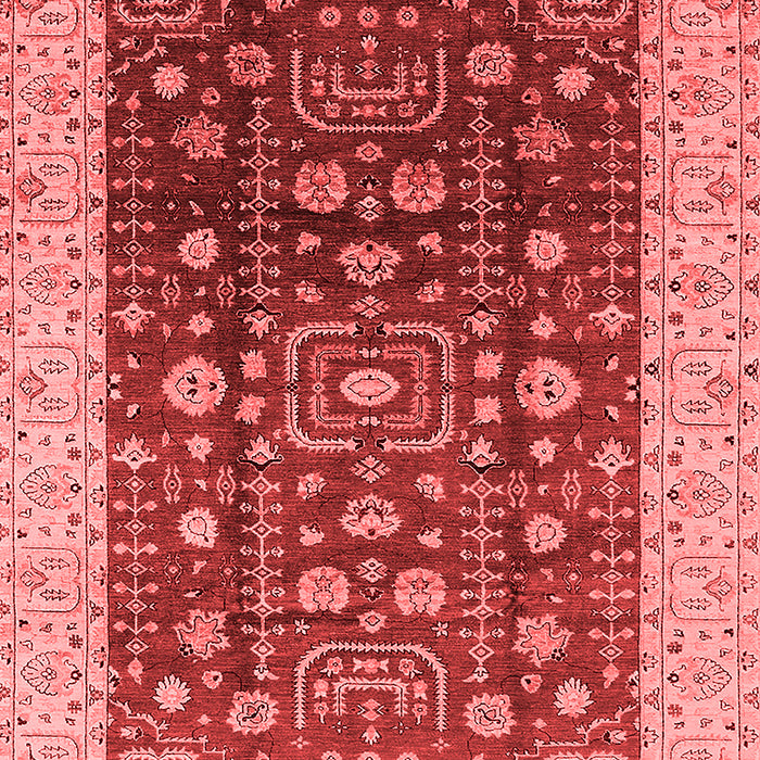 Machine Washable Oriental Red Traditional Rug, wshurb628red