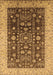 Machine Washable Oriental Brown Traditional Rug, wshurb628brn