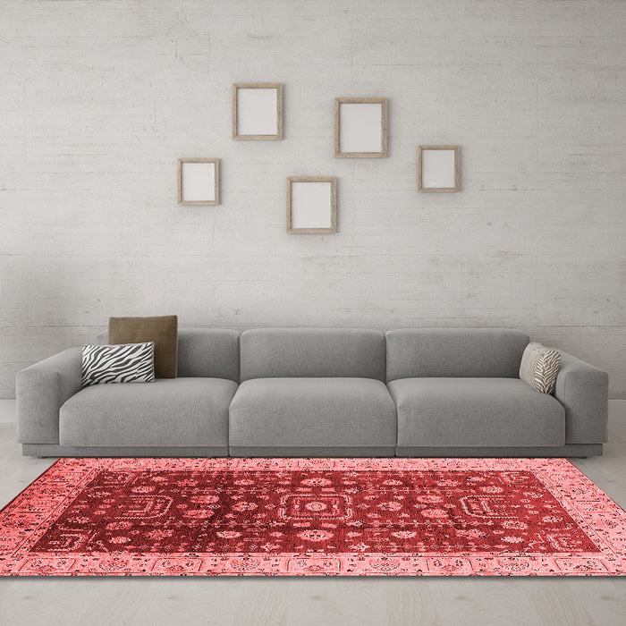 Traditional Red Washable Rugs