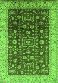 Oriental Green Traditional Rug, urb628grn