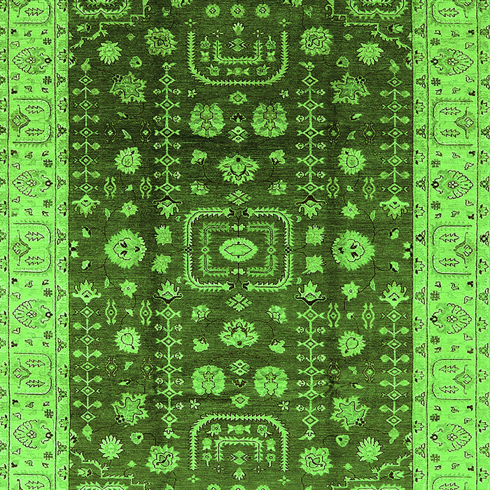 Oriental Green Traditional Rug, urb628grn