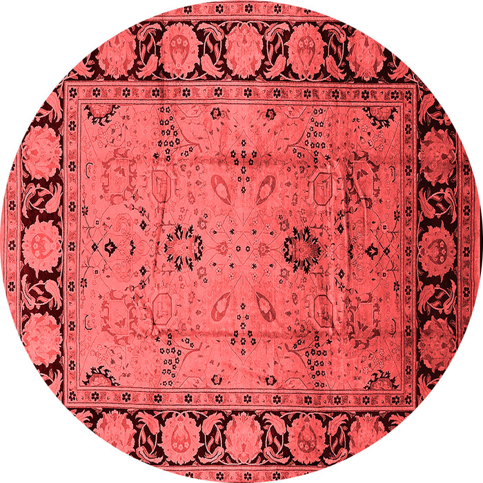 Machine Washable Oriental Red Traditional Rug, wshurb629red
