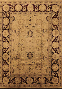 Oriental Brown Traditional Rug, urb629brn