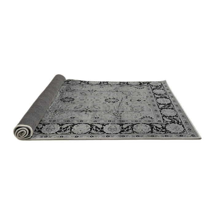 Sideview of Oriental Gray Traditional Rug, urb629gry