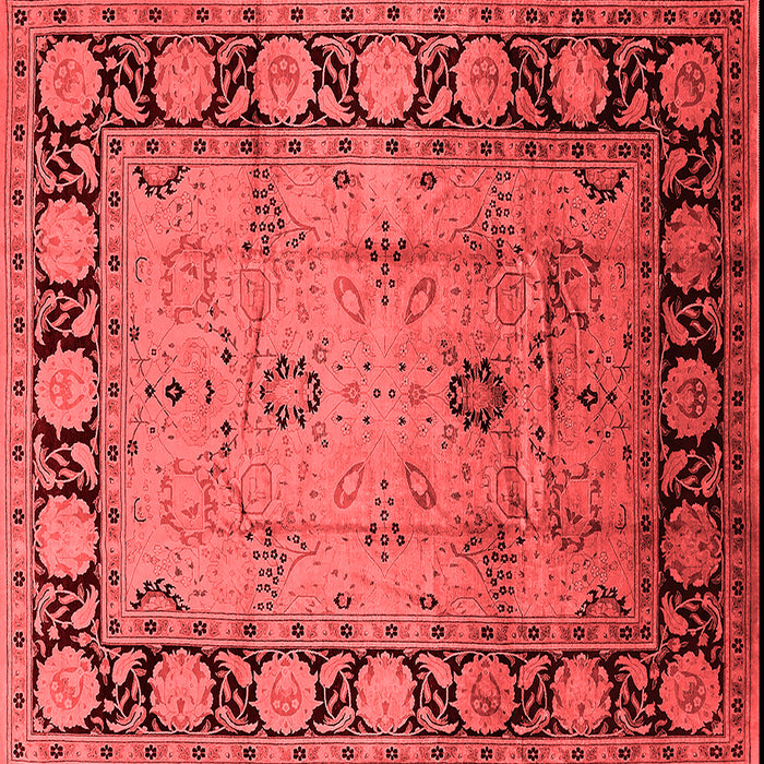 Machine Washable Oriental Red Traditional Rug, wshurb629red