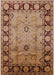 Machine Washable Industrial Modern Brown Sand Brown Rug, wshurb629