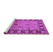 Sideview of Machine Washable Oriental Purple Traditional Area Rugs, wshurb629pur