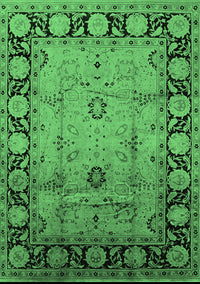 Oriental Emerald Green Traditional Rug, urb629emgrn