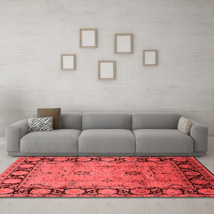 Traditional Red Washable Rugs