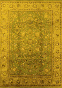 Oriental Yellow Traditional Rug, urb630yw