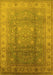 Oriental Yellow Traditional Rug, urb630yw
