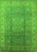 Oriental Green Traditional Rug, urb630grn