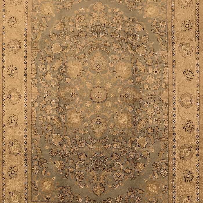 Machine Washable Oriental Brown Traditional Rug, wshurb630brn