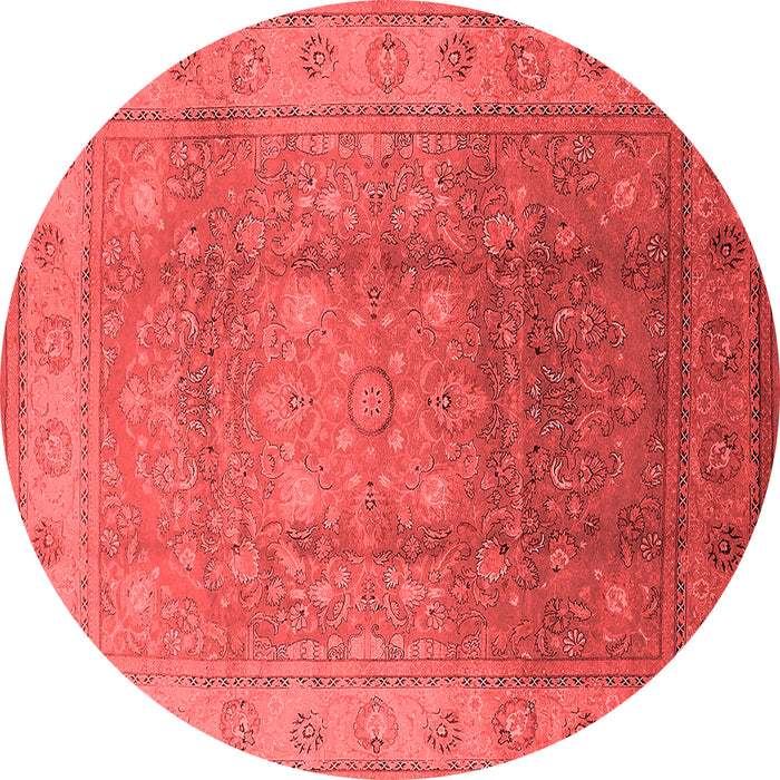 Machine Washable Oriental Red Traditional Rug, wshurb630red