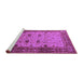 Sideview of Machine Washable Oriental Purple Traditional Area Rugs, wshurb631pur