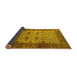 Sideview of Oriental Yellow Traditional Rug, urb631yw