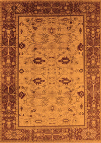 Oriental Orange Traditional Rug, urb631org