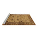 Sideview of Machine Washable Oriental Brown Traditional Rug, wshurb631brn