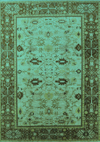 Oriental Turquoise Traditional Rug, urb631turq