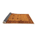 Sideview of Oriental Orange Traditional Rug, urb631org