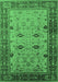 Oriental Emerald Green Traditional Rug, urb631emgrn
