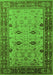 Oriental Green Traditional Rug, urb631grn