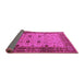 Sideview of Oriental Pink Traditional Rug, urb631pnk