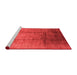 Industrial Red Washable Rugs