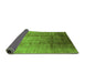 Sideview of Oriental Green Industrial Rug, urb632grn