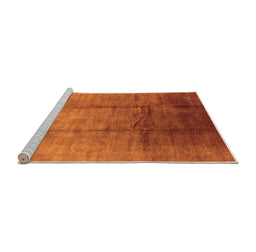 Sideview of Machine Washable Oriental Orange Industrial Area Rugs, wshurb632org