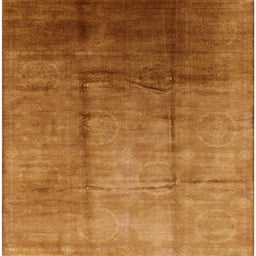 Square Machine Washable Industrial Modern Mahogany Brown Rug, wshurb632