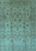 Oriental Light Blue Traditional Rug, urb633lblu