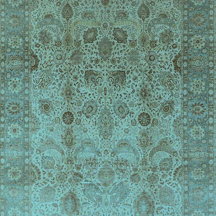 Oriental Light Blue Traditional Rug, urb633lblu
