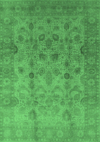 Oriental Emerald Green Traditional Rug, urb633emgrn